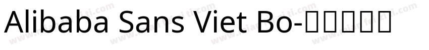 Alibaba Sans Viet Bo字体转换